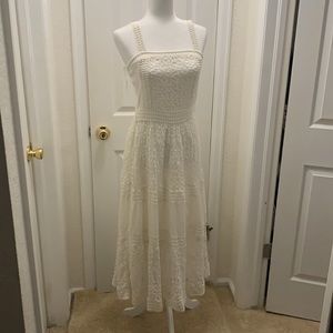 Joie off white crochet maxi Sundress New sz 4